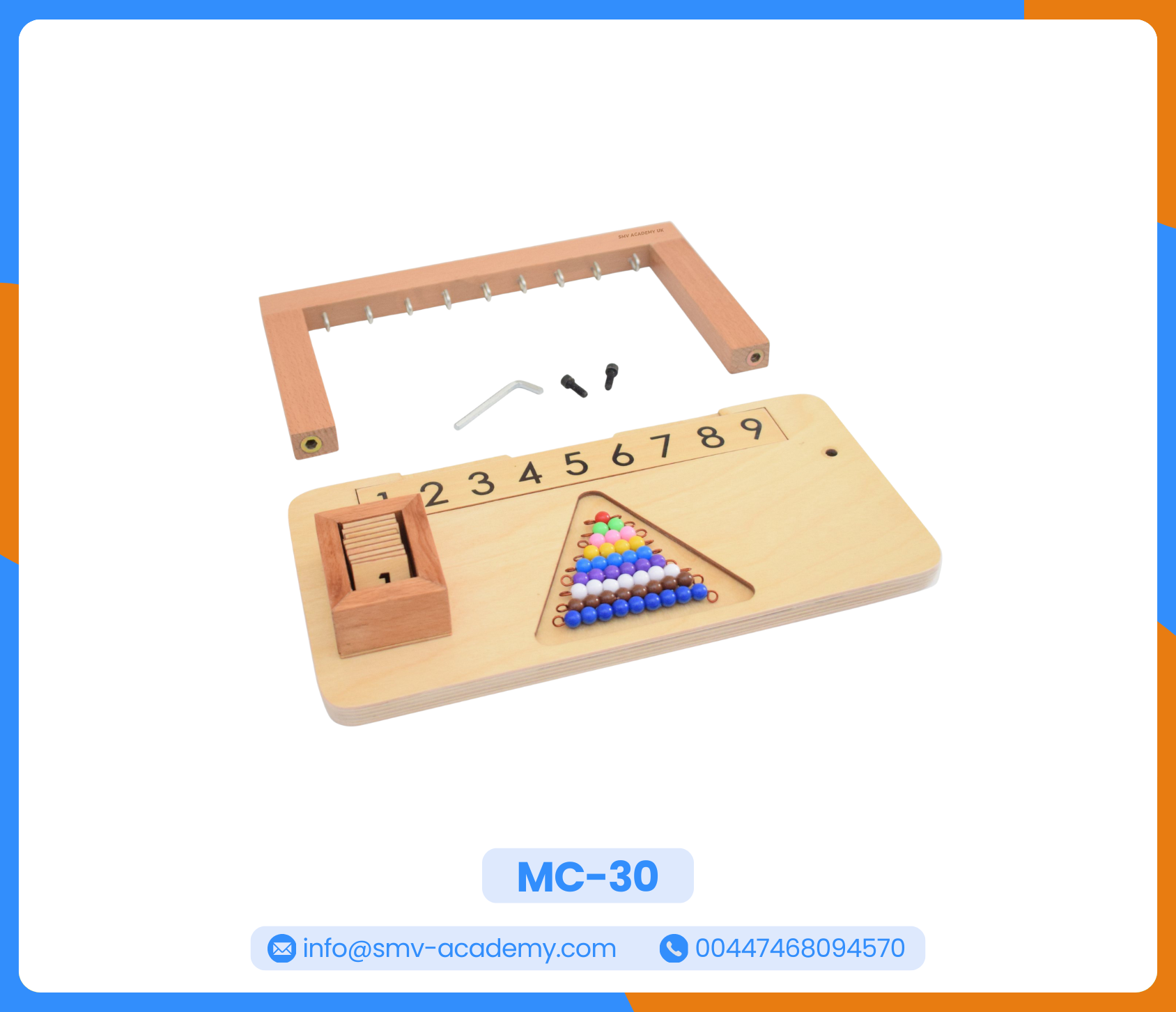 هانجر الخرز 1 - Montessori Beads Hanger 1